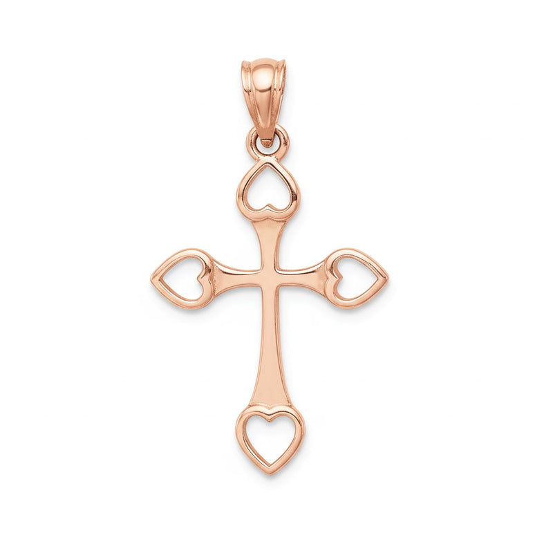 Open Heart Cross Pendant 71108