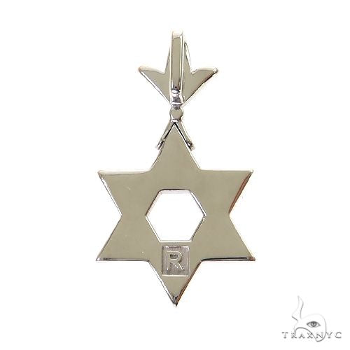 Star Of David Diamond Pendant Small 69555 - Image 4