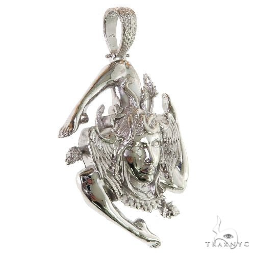 .925 Silver Sicilian Flag With Medusa Face Pendant 69558 - Image 2