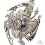 .925 Silver Sicilian Flag With Medusa Face Pendant 69558 - Image 3