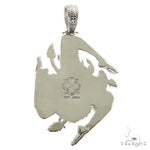 .925 Silver Sicilian Flag With Medusa Face Pendant 69558 - Image 5