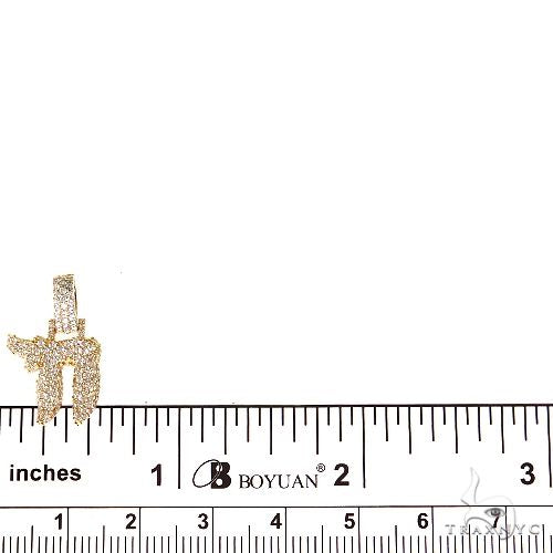 18K Gold Sparkling Spirit Chai Lab-Grown Diamond Pendant, photo 5 of 7