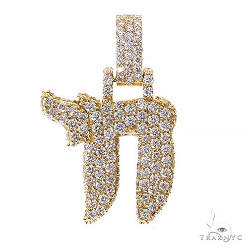 Diamond Chai Pendant Medium 69578 - Image 1