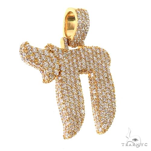 Diamond Chai Pendant Large 69580 - Image 2