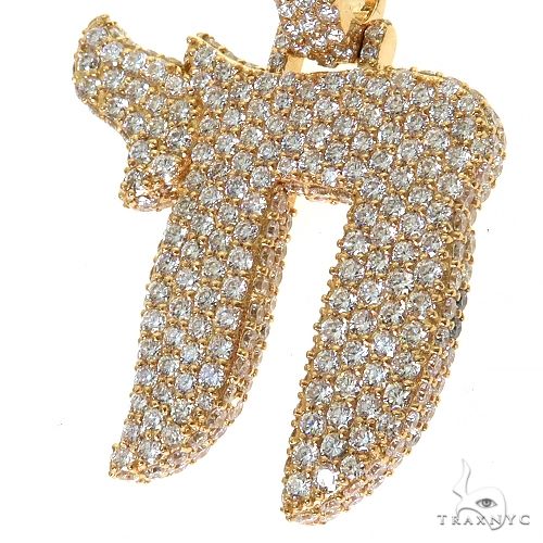 Diamond Chai Pendant Large 69580 - Image 3