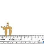 18K Gold Chai Pendant 69586 - Image 5