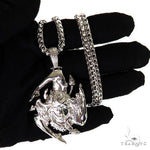 .925 Silver Sicilian Flag With Medusa Face Pendant Set 69596 - Image 9