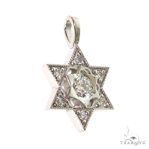 Star Of David Diamond Pendant 69605 - Image 2