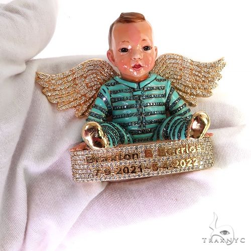 3D Angel Baby Memorial Pendant 69634 - Image 8