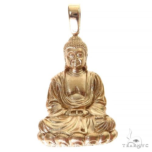 14K Gold Buddha Pendant 69689 - Image 1