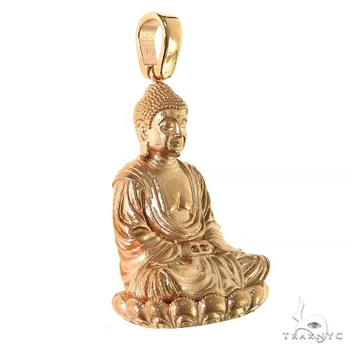 14K Gold Buddha Pendant 69689 - Image 2