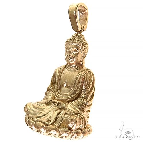 14K Gold Buddha Pendant 69689 - Image 3