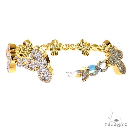 Baguette Diamond Cross Bracelet 69702 - Image 2