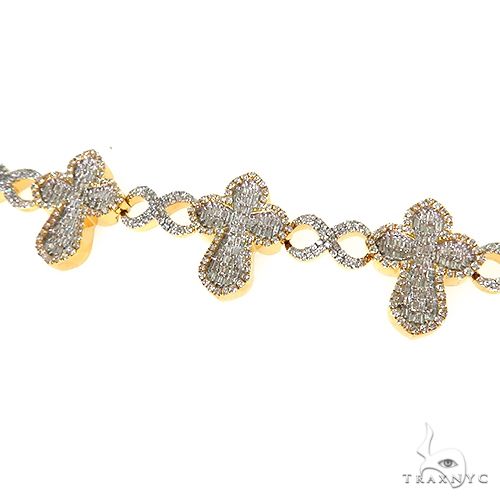 Baguette Diamond Cross Bracelet 69702 - Image 3