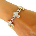 Baguette Diamond Cross Bracelet 69702 - Image 5