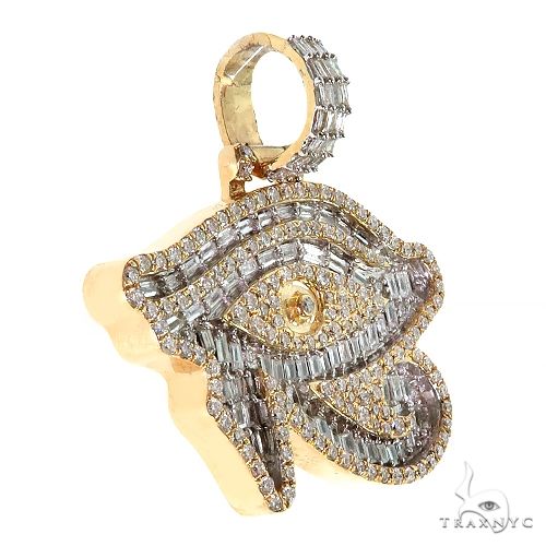 Baguette Diamond Evil Eye Pendant 69710 - Image 2