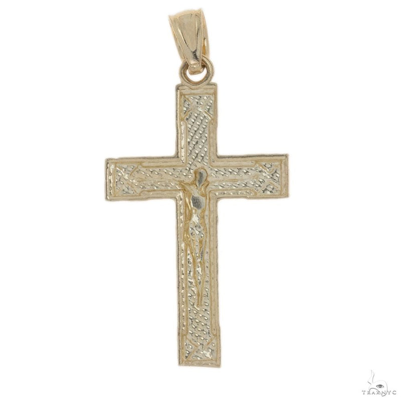 14K Yellow Gold Jesus Pendant 69779 - Image 6
