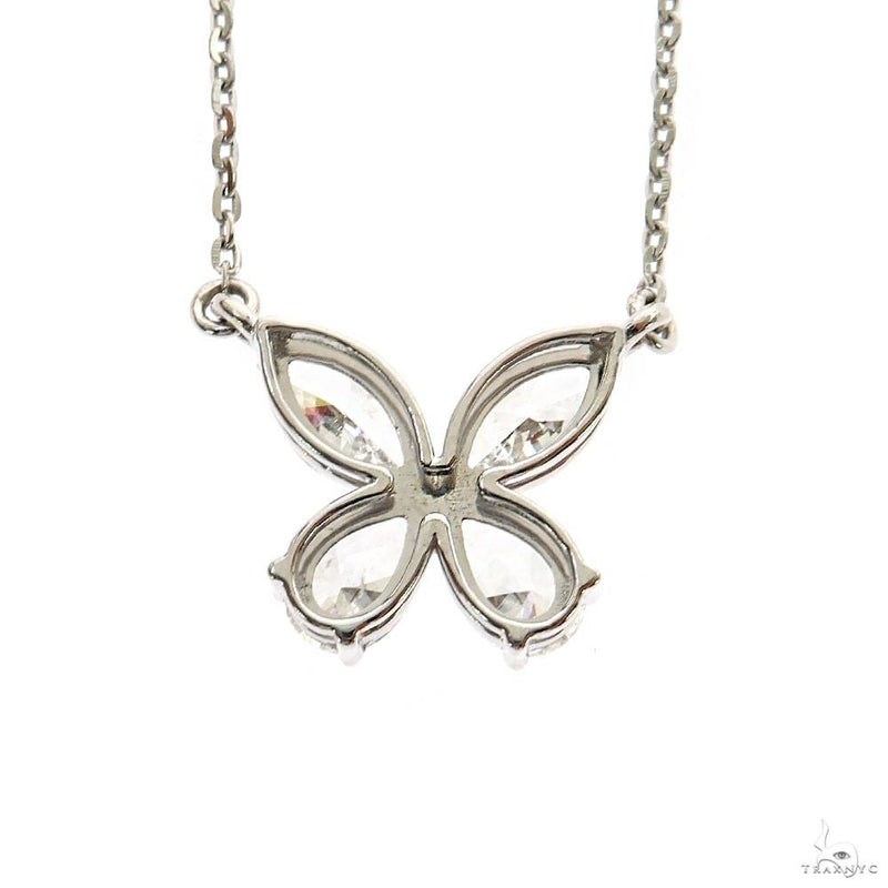 14K Gold Diamond Butterfly Necklace (Lab), photo 5 of 8