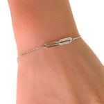 Paperclip Diamond Bracelet 69793 - Image 5
