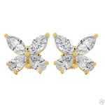 Diamond Butterfly Earrings (Lab) 69832 - Image 1