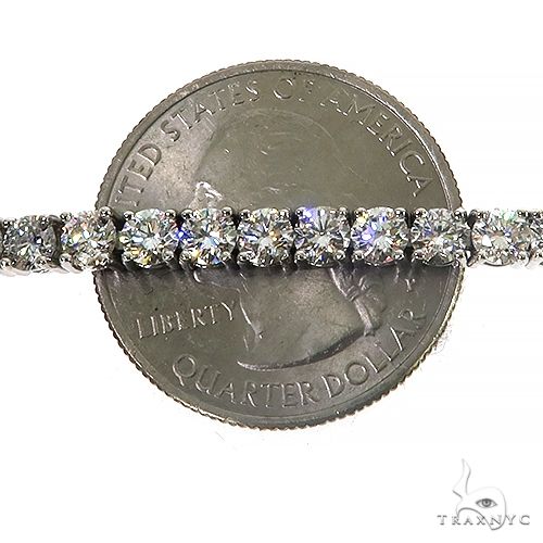 14K Gold Diamond Tennis Bracelet 8.5 inches 3.6 mm 69856 - Image 5