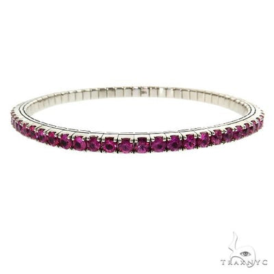 Cherry Blossom Stretch Bangle Bracelet 69887 - Image 1