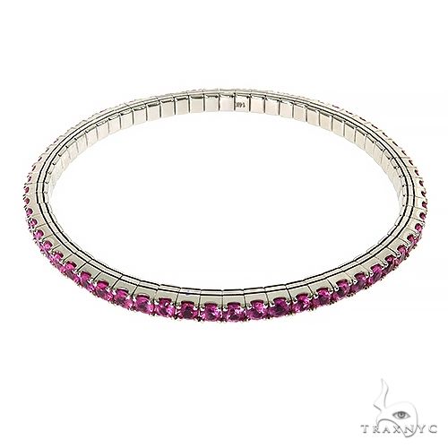 Cherry Blossom Stretch Bangle Bracelet 69887 - Image 2