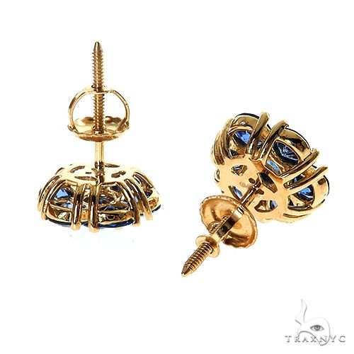 14K Gold Ocean Breeze Flower Earrings Small, photo 3 of 4