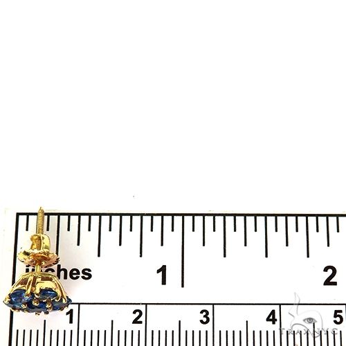 14K Gold Ocean Breeze Flower Earrings Small, photo 4 of 4