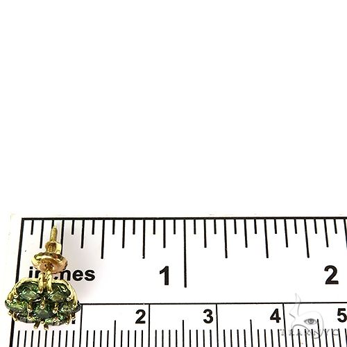 14K Gold Forest Garden Flower Earrings Small, photo 4 of 4