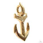 10K Gold Anchor Pendant 69907 - Image 2