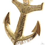 10K Gold Anchor Pendant 69907 - Image 3