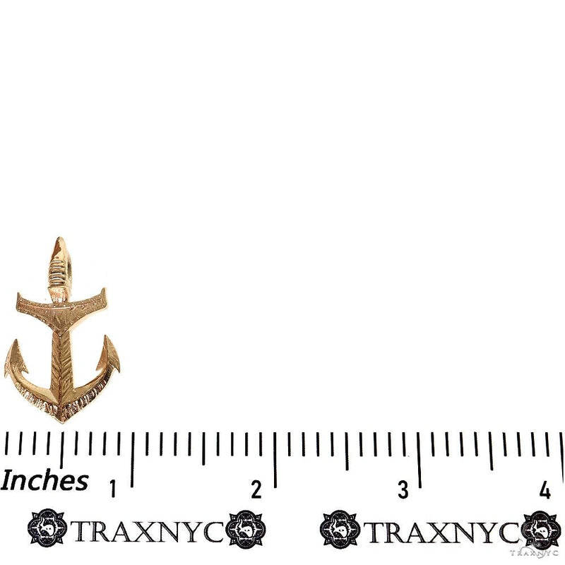 10K Gold Anchor Pendant 69907 - Image 5