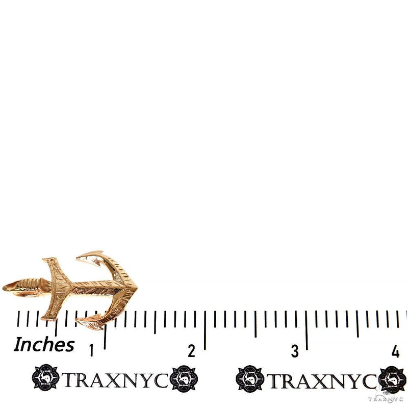10K Gold Anchor Pendant 69907 - Image 6