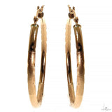 14K Gold Hoop Earrings 30mm 69909
