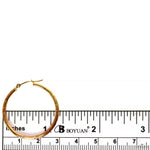 14K Gold Hoop Earrings 30mm 69909 - Image 4