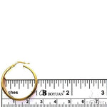 14K Gold Hoop Earrings 25.5mm 69911 - Image 4
