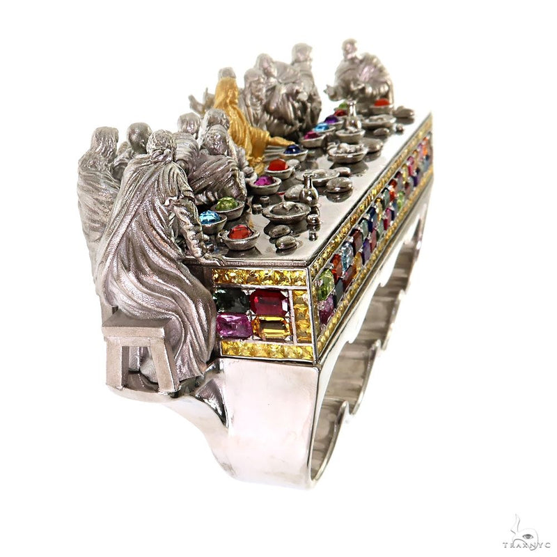 Gemstone Feast The Last Supper 4 Finger Ring 69921 - Image 3