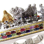 Gemstone Feast The Last Supper 4 Finger Ring 69921 - Image 6