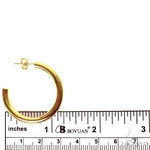 14K Gold Hoop Earrings 30mm 69923 - Image 4