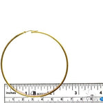 14K Gold Hoop Earrings 70mm 69924 - Image 4