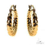 14K Gold Hoop Earrings 22mm 69925 - Image 1