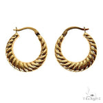 14K Gold Hoop Earrings 22mm 69925 - Image 3