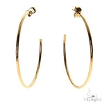 14K Gold Hoop Earrings 40mm 69928 - Image 1