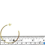 14K Gold Hoop Earrings 40mm 69928 - Image 4