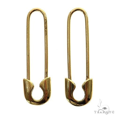 14K Gold Pin Earrings 69929 - Image 1