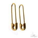 14K Gold Pin Earrings 69929 - Image 2