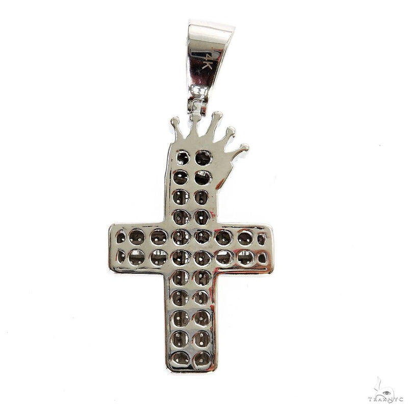 Baguette Diamond Crown Cross Pendant 69950 - Image 4