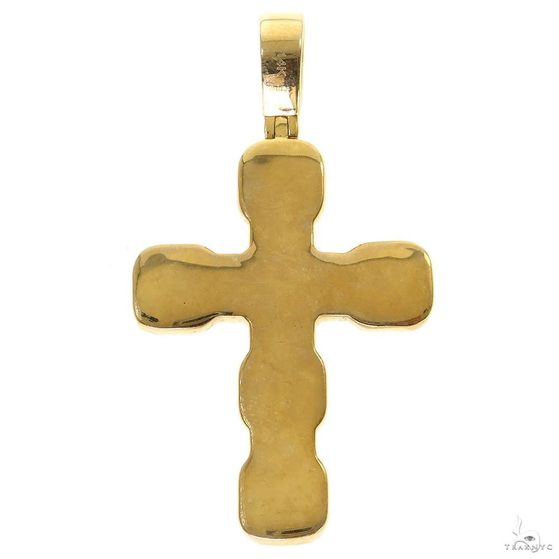 14K Gold Baguette Diamond Cross Pendant, photo 3 of 7
