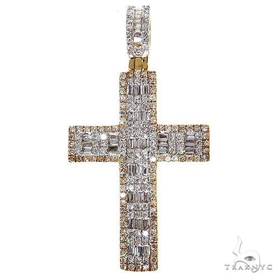 Baguette Diamond Cross Pendant 69954 - Image 1